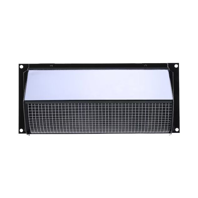 639 - Steel Wall Cap for 3-1/4" x 10" Duct - Black