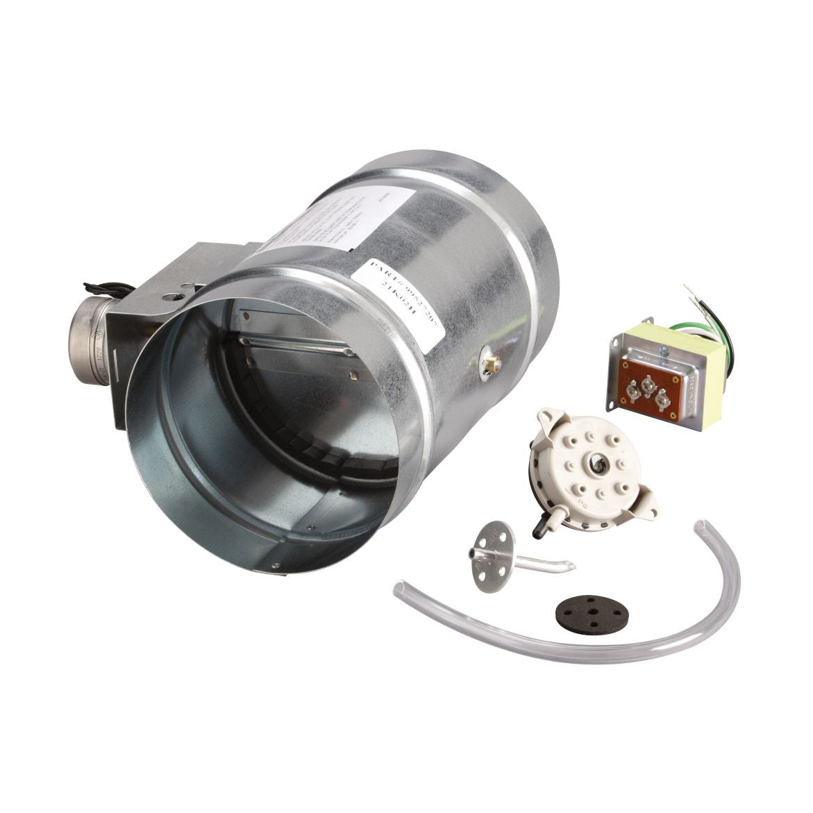 MD10TU - Universal Automatic Make-Up Air Damper with Pressure Sensor Kit - 10" Round Duct