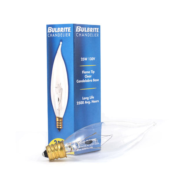 403125 - Specialty Clear CA8 LED Light Bulb - 25 Watt - 2700K - 50 Pack