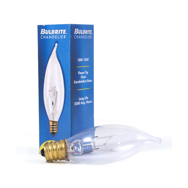 403210 - Specialty Clear CA7 LED Light Bulb - 10 Watt - 2700K - 50 Pack