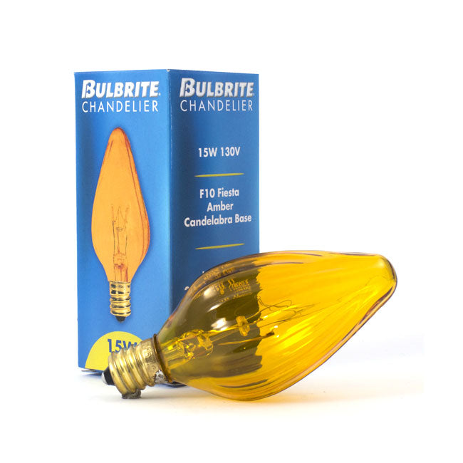 420215 - Specialty Amber F10 LED Light Bulb - 15 Watt - 2700K - 25 Pack