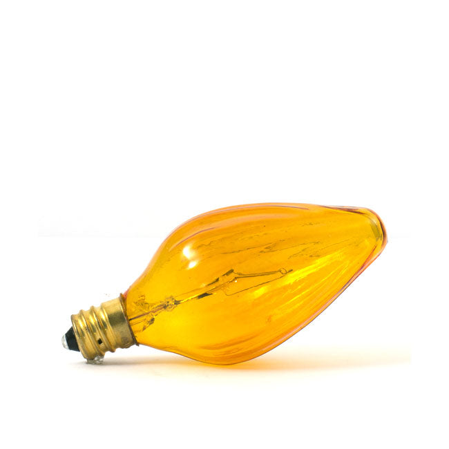 421225 - Specialty Amber F15 LED Light Bulb - 25 Watt - 25 Pack