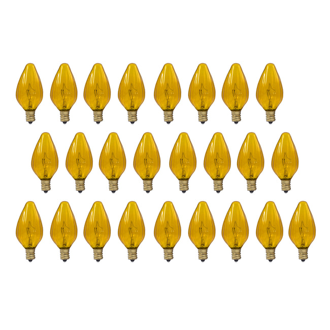 420225 - Specialty Amber F10 LED Light Bulb - 25 Watt - 2700K - 25 Pack