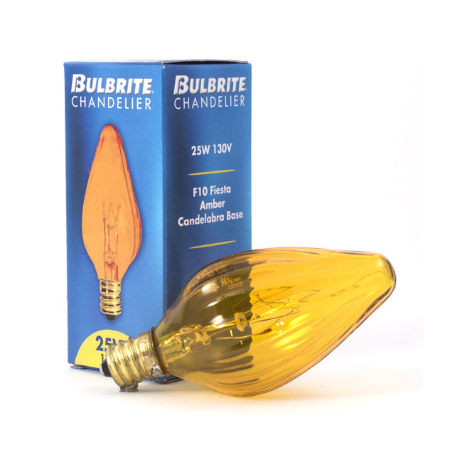 420225 - Specialty Amber F10 LED Light Bulb - 25 Watt - 2700K - 25 Pack