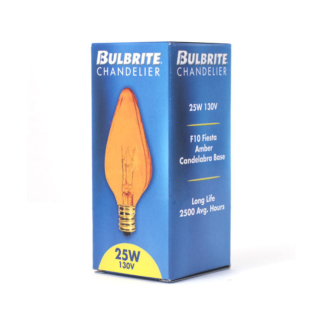 420225 - Specialty Amber F10 LED Light Bulb - 25 Watt - 2700K - 25 Pack