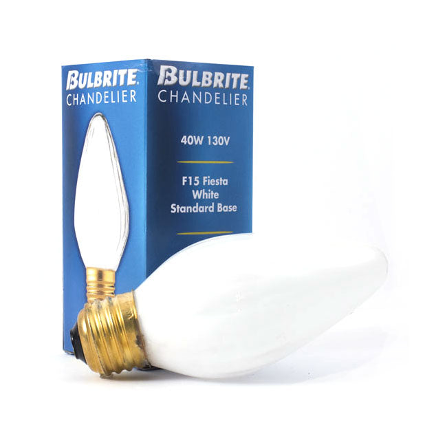 421040 - Specialty White F15 LED Light Bulb - 40 Watt - 2700K - 25 Pack