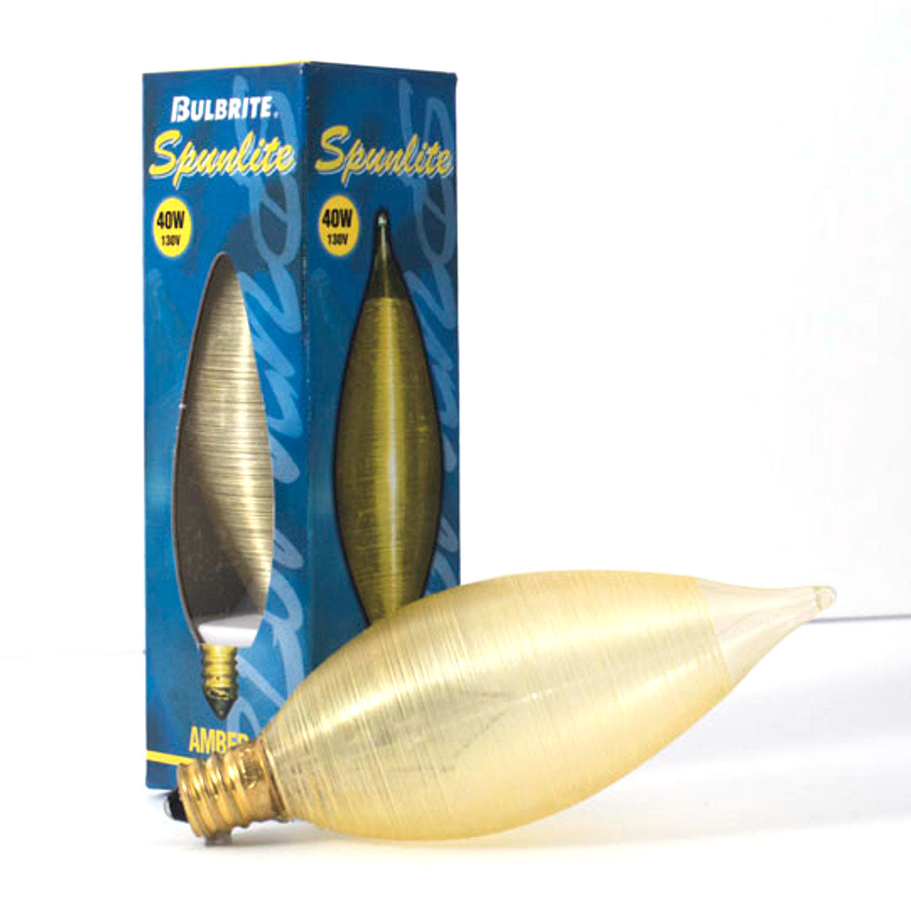 430140 - Specialty Amber C11 LED Light Bulb - 40 Watt - 25 Pack