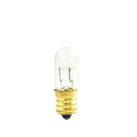 708115 - Dimmable Clear T4 Incandescent Candelabra Light Bulb - 15 Watt - 2700K - 50 Pack