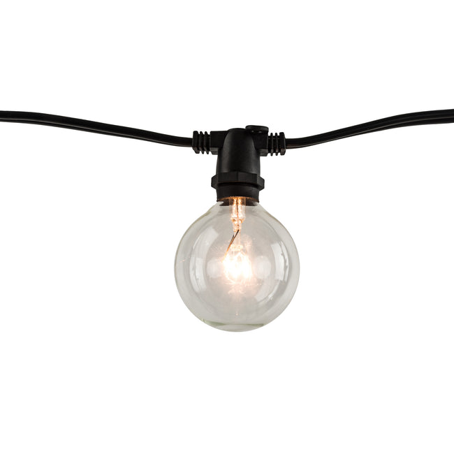 810054 - 10 Light 14' String Light with 11W Clear G16 Globe Light Bulbs