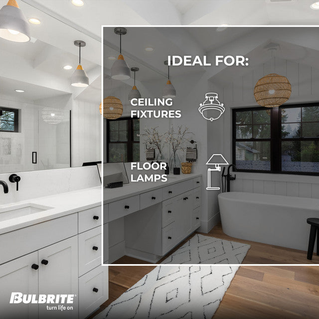 717060 - Specialty Frost Silver Bowl A19 LED Light Bulb - 60 Watt - 2700K - 8 Pack