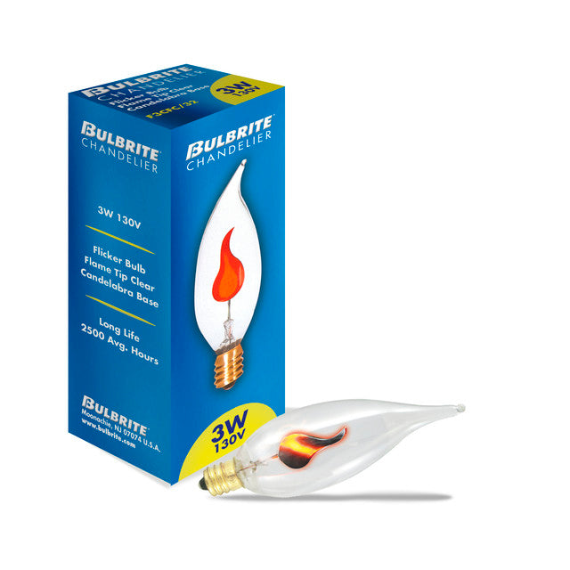 410313 - Specialty Clear CA10 LED Light Bulb - 3 Watt - 2700K - 18 Pack