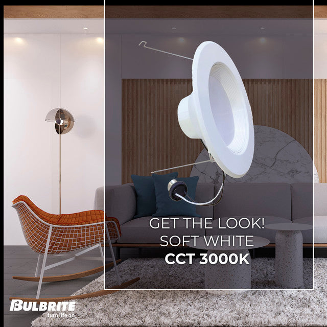 773166 - 5" or 6" Recessed Downlight with Socket Adapter - 14 Watt - 3000K - 4 Pack