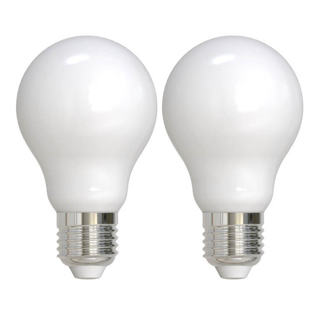 776817 - Filaments Dimmable Milky Glass A19 LED Light Bulb - 9 Watt - 2700K - 2 Pack