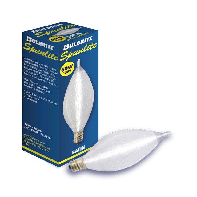 430060 - Specialty Satin C11 LED Light Bulb - 60 Watt - N/A - 25 Pack