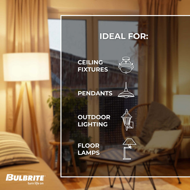 776801 - Filaments Dimmable Antique Glass ST18 LED Light Bulb - 5 Watt - 2200K - 2 Pack