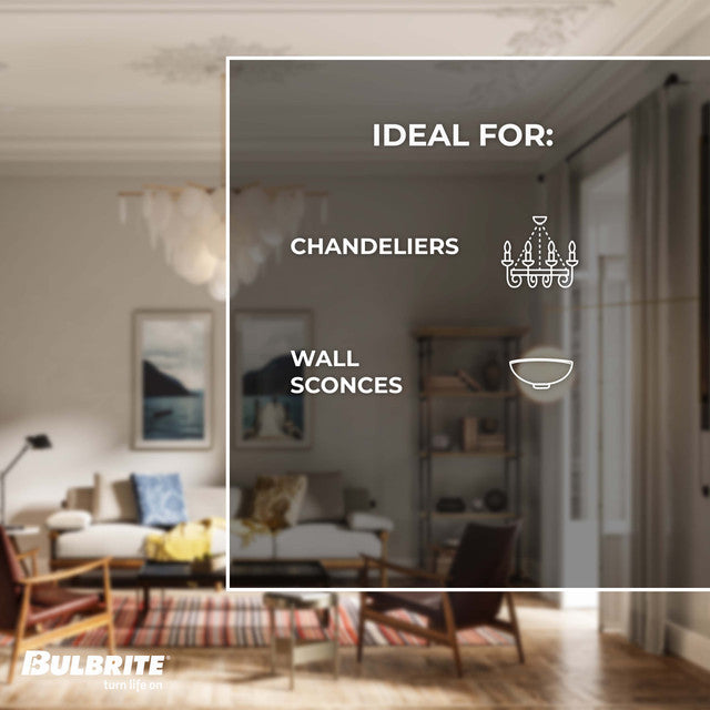 776906 - Filaments Dimmable Antique Glass G16 LED Light Bulb - 2.5 Watt - 2100K - 3 Pack