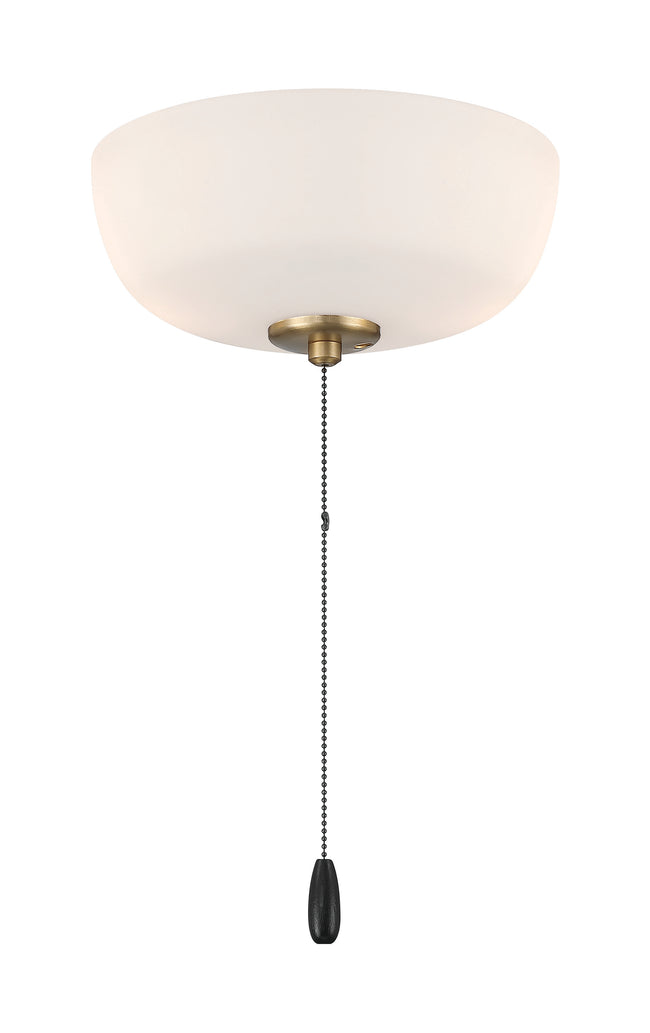 LK2601-2LWF-SB - 2 Light Bowl Light Kit in Satin Brass (White Frost Glass)