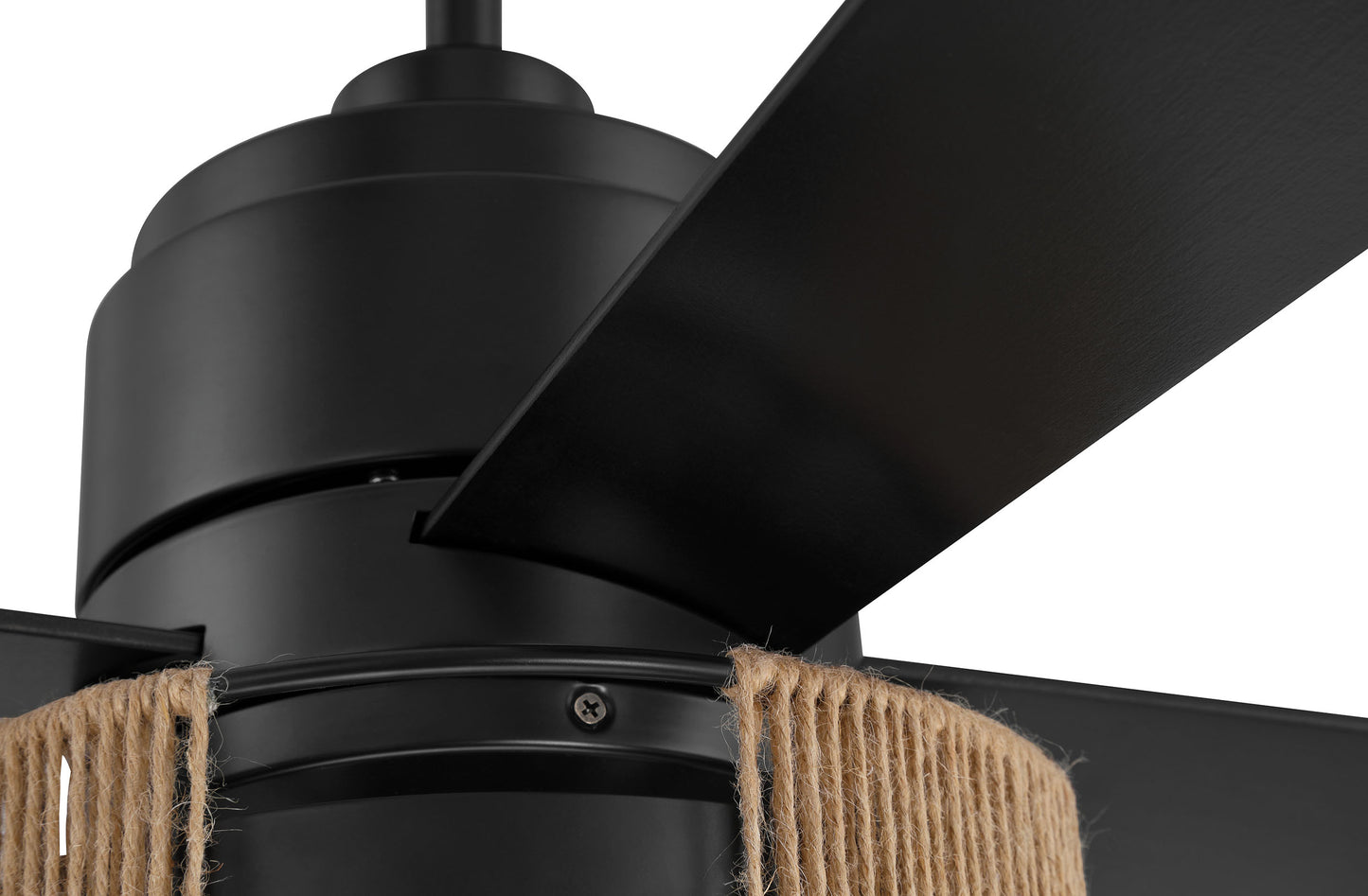 KNS52FB4 - Kensey 52" 4 Blade Ceiling Fan with Light Kit - Flat Black