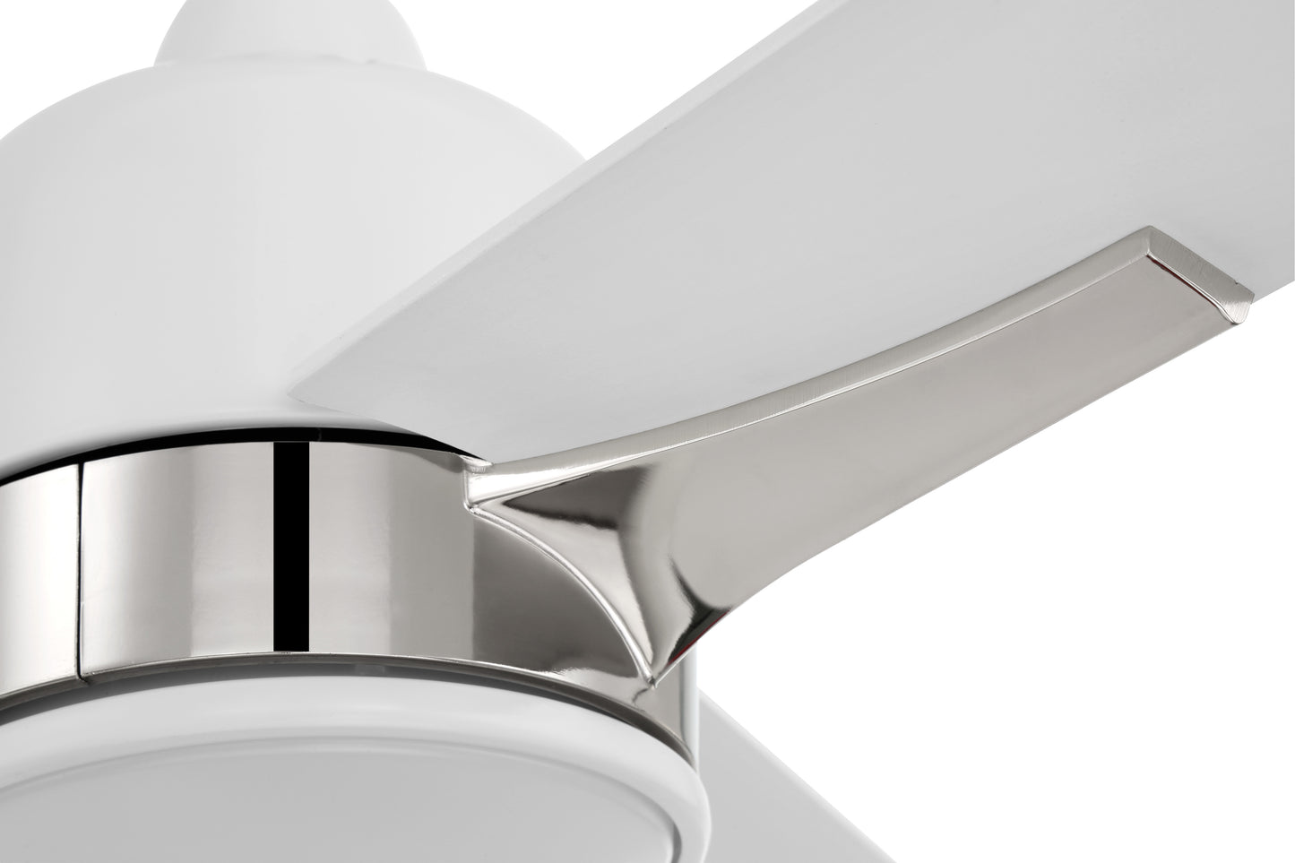 FUL52WPLN3 - Fuller 52" 3 Blade Ceiling Fan with Light Kit - White / Polished Nickel