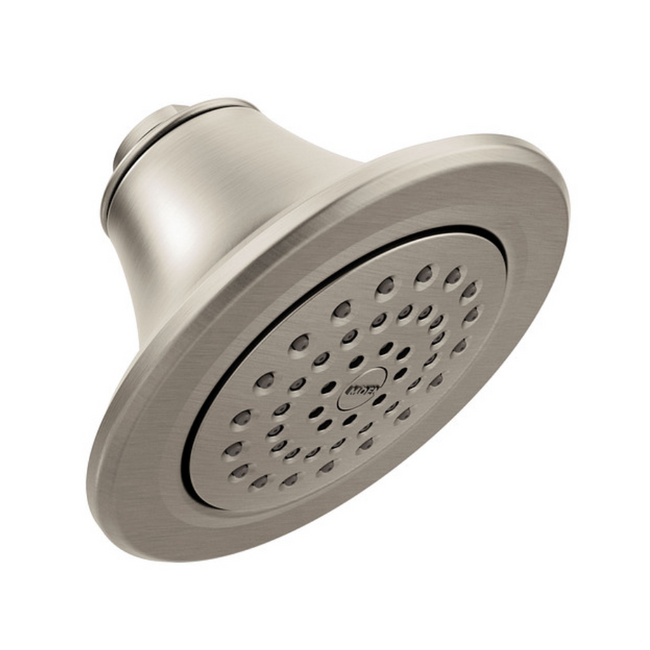 S6312EPBN - Moen One-Function 5 7/8" Diameter Spray Head Eco-Performance Showerhead - Brushed Nickel