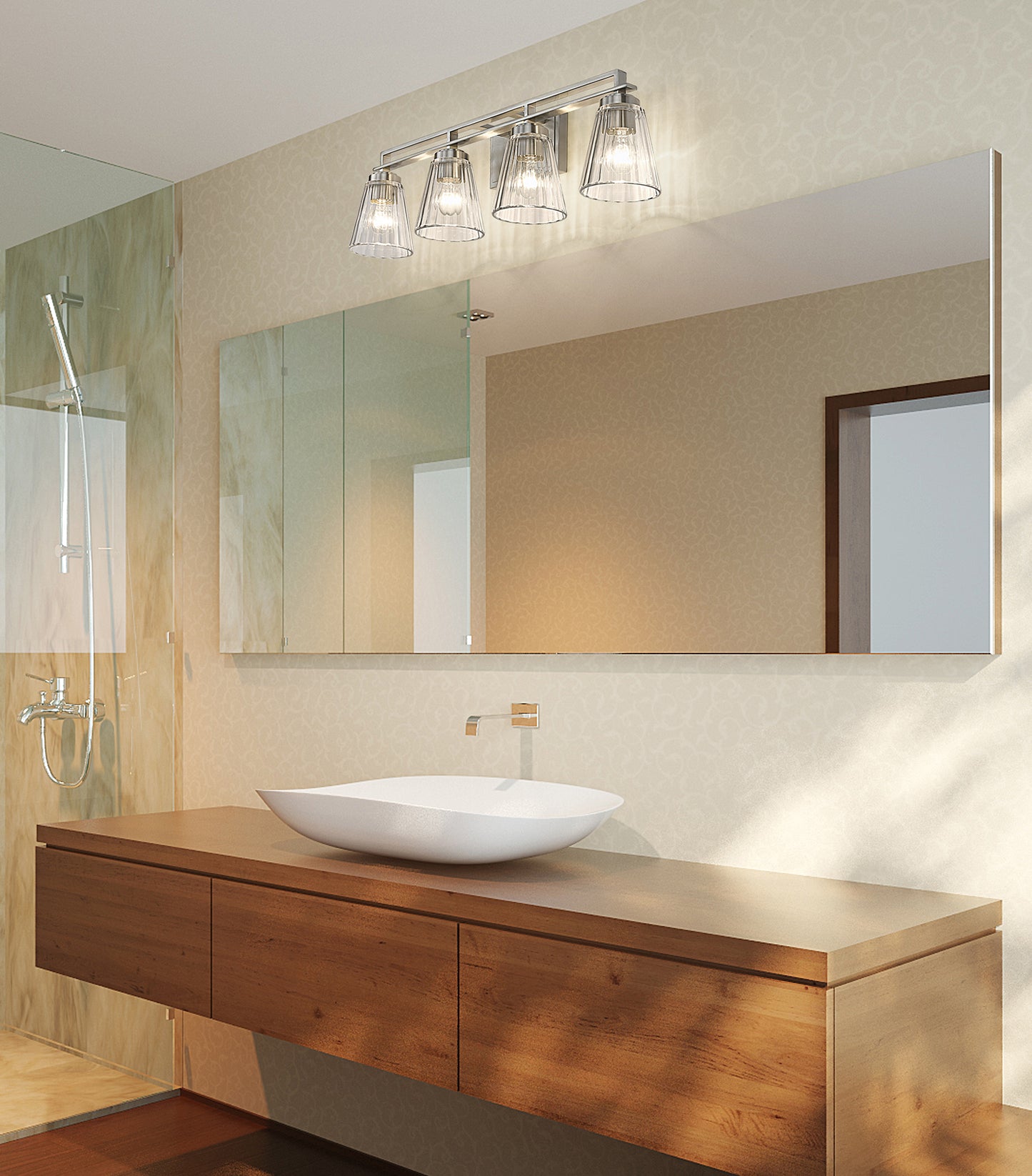 823-4V-BN - Lyna 4 Light 30" Vanity - Brushed Nickel