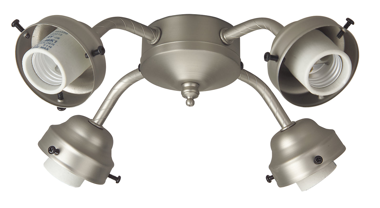 F400-BN-LED - Universal 4 Light Fitter in Brushed Satin Nickel