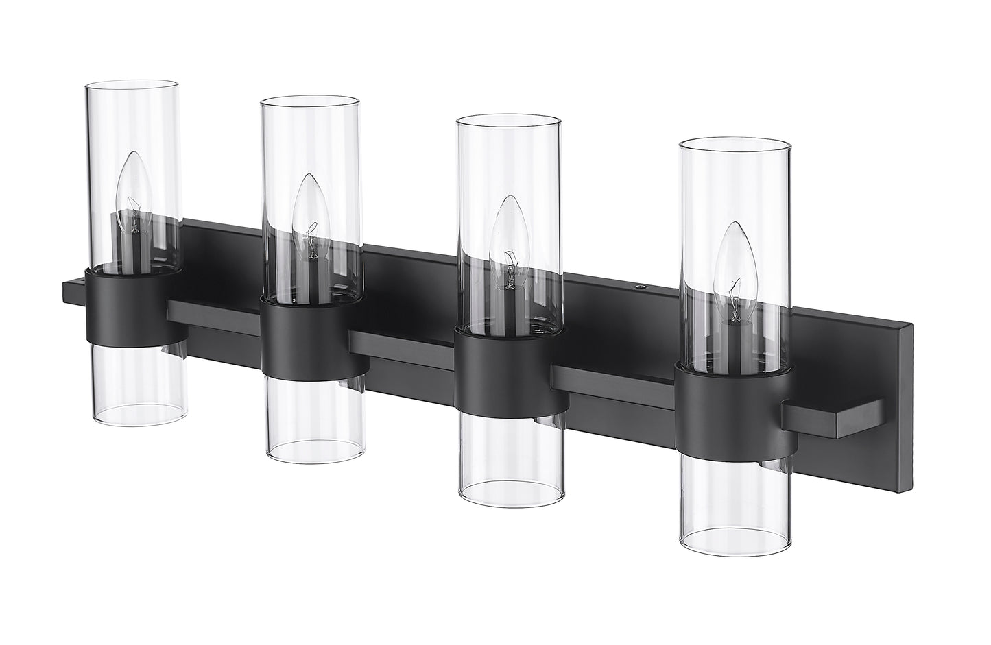 343-4V-MB - Lawson 4 Light 32" Vanity - Matte Black