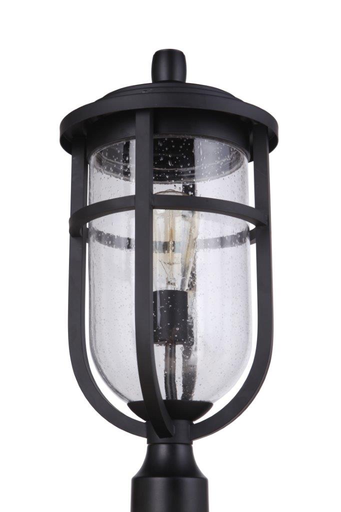ZA4725-MN - Voyage 1 Light 20" High Post Mount - Midnight
