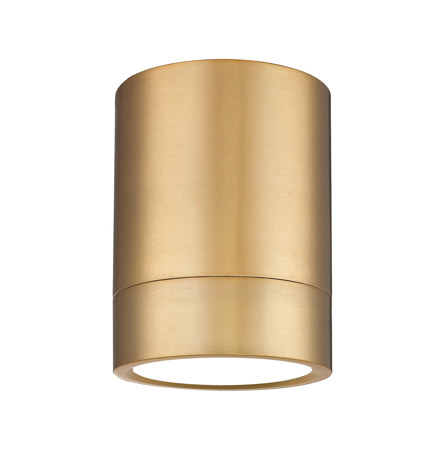 1006F6-MGLD-LED - Algar 1 Light Flush 6" Mount - Modern Gold