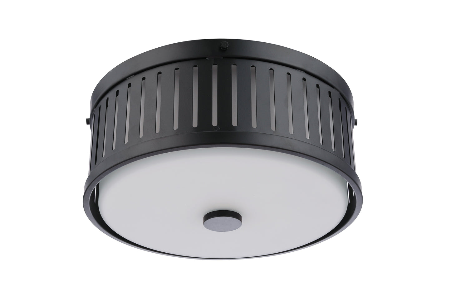 X3313-FB - Livingston 3 Light 13" Wide Flush Mount - Flat Black