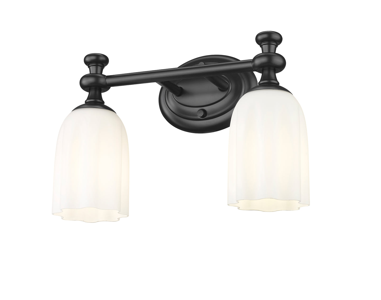 1102-2V-MB - Orion 2 Light 14" Vanity - Matte Black