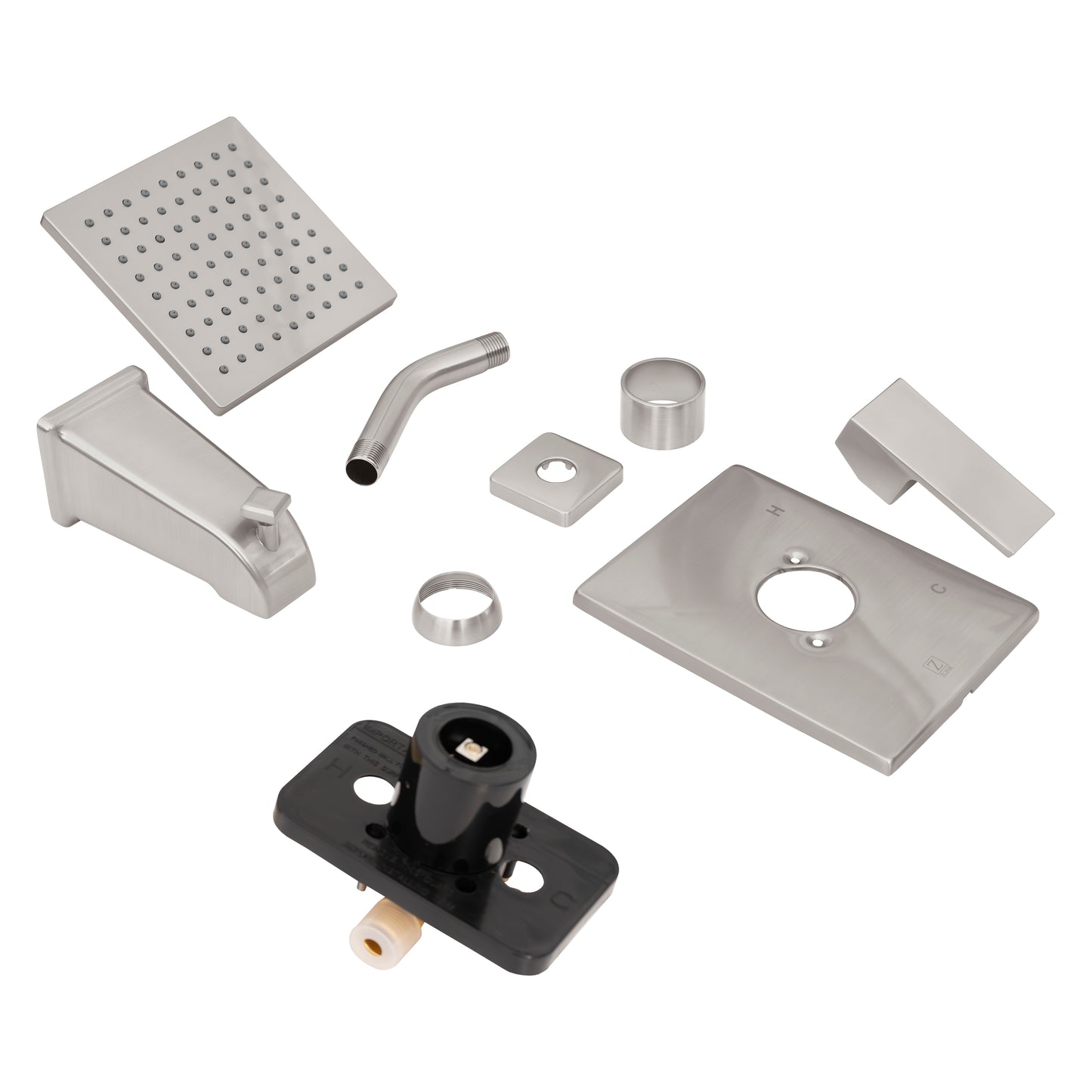 RBCN2-SHS-BN - Rubicon Modern Shower System in Brushed Nickel