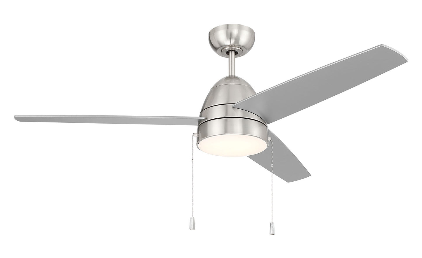 CZY52BNK3 - Cozy 52" 3-Blade Ceiling Fan 52" 3 Blade Ceiling Fan with Light Kit - Brushed Nickel