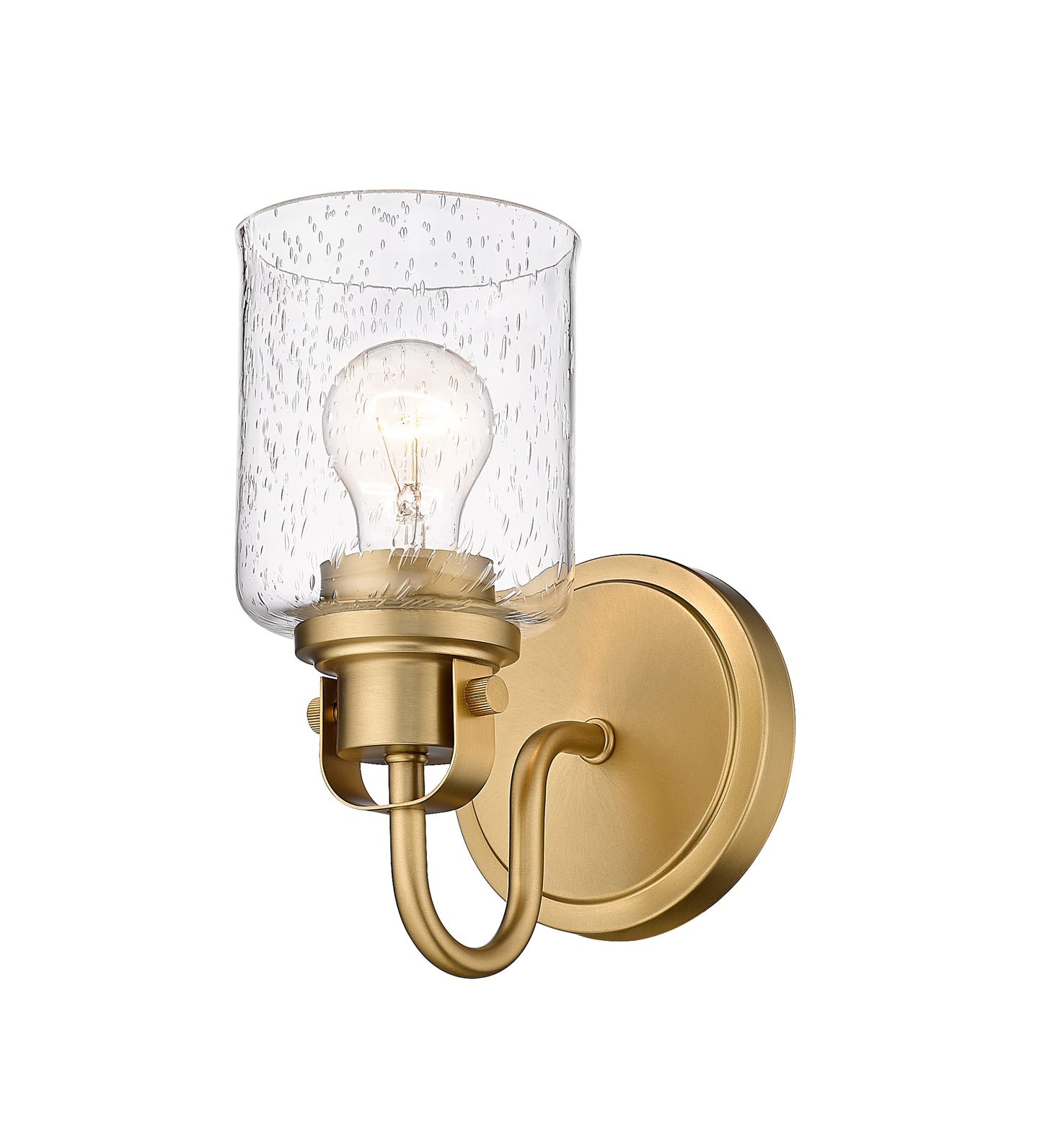 340-1S-HG - Kinsley 1 Light Wall 10" Sconce - Heirloom Gold