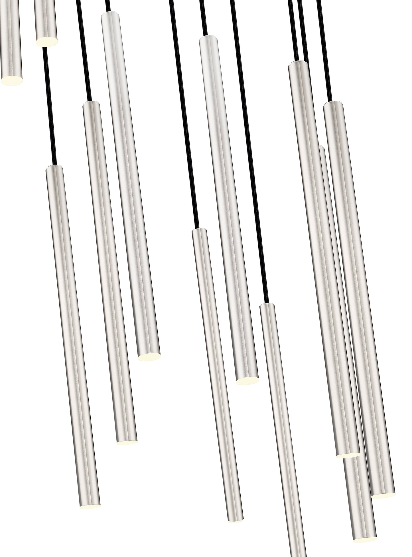 919MP24-11R-BN-LED - Forest 11 Light 24" Chandelier - Brushed Nickel