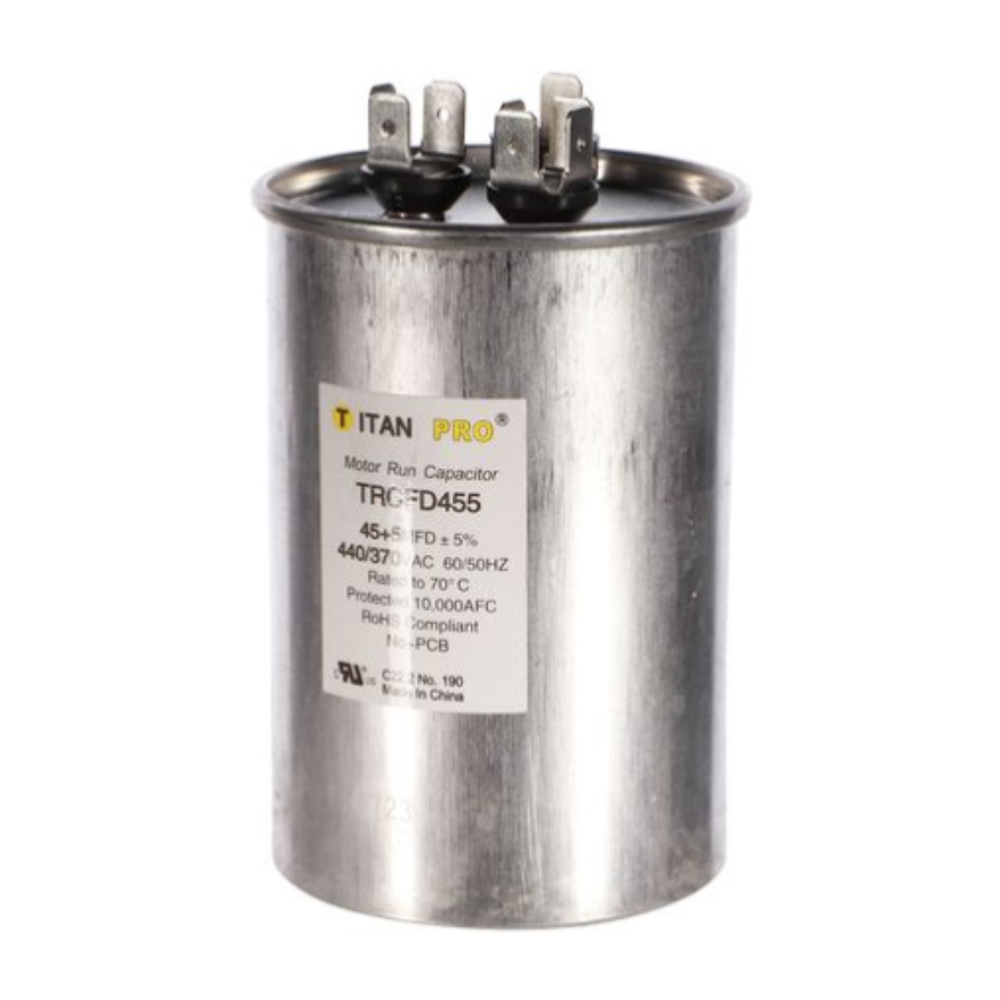 TRCFD455 - TITAN PRO CAPACITOR 45+5 MFD 440/370V ROUND