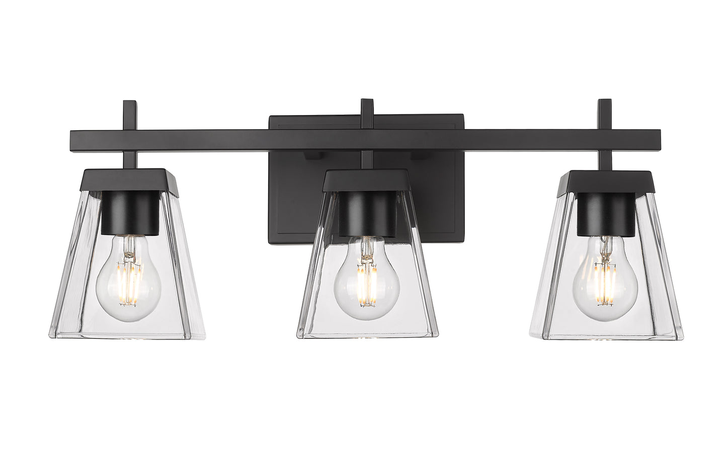 819-3V-MB - Lauren 3 Light 22" Vanity - Matte Black