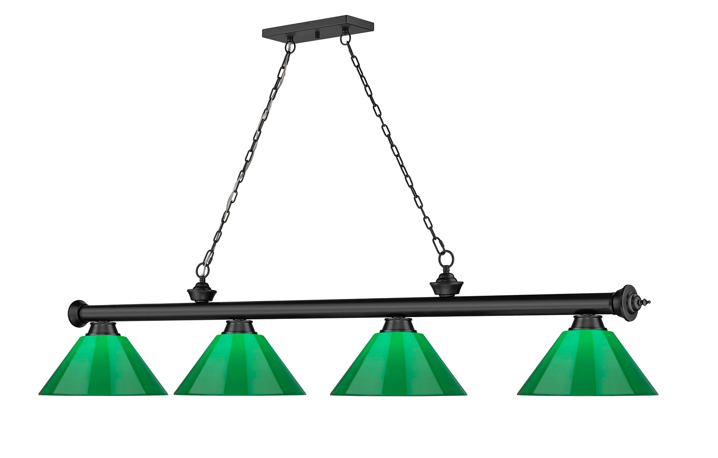 2306-4MB-PGR - Cordon 4 Light 81" Billiard - Matte Black