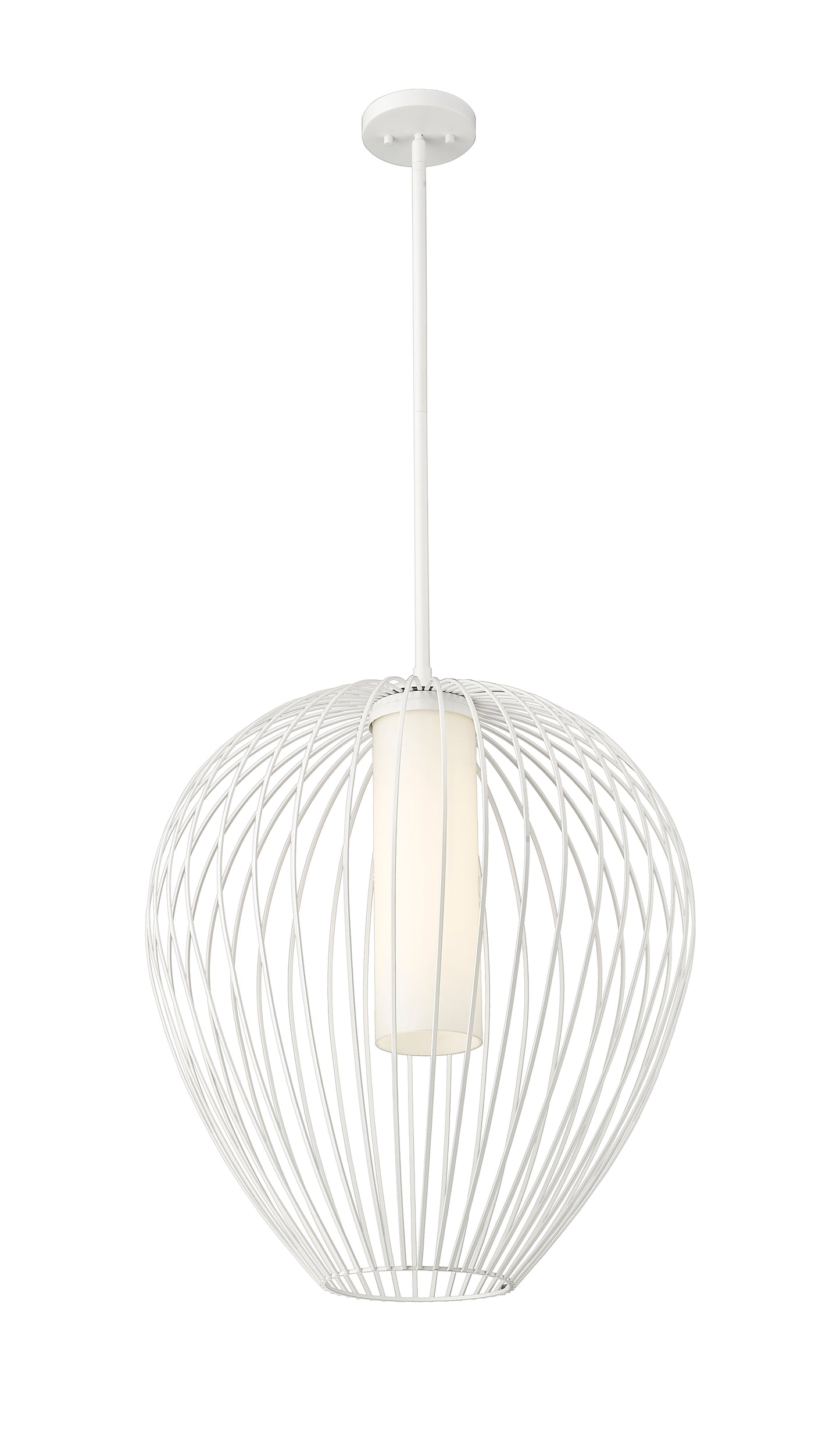 7507-22TW - Savanti 1 Light 22" Pendant - Tundra White