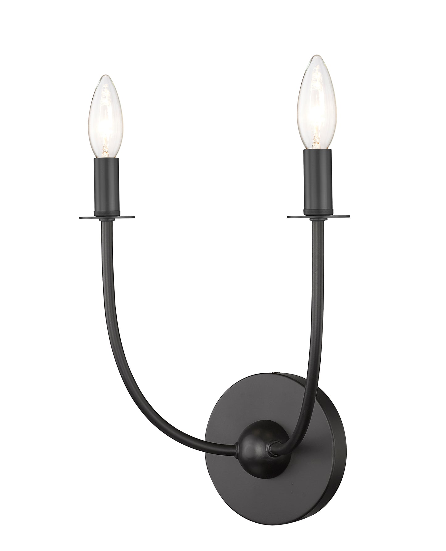 3040-2S-MB - Shannon 2 Light Wall 17" Sconce - Matte Black