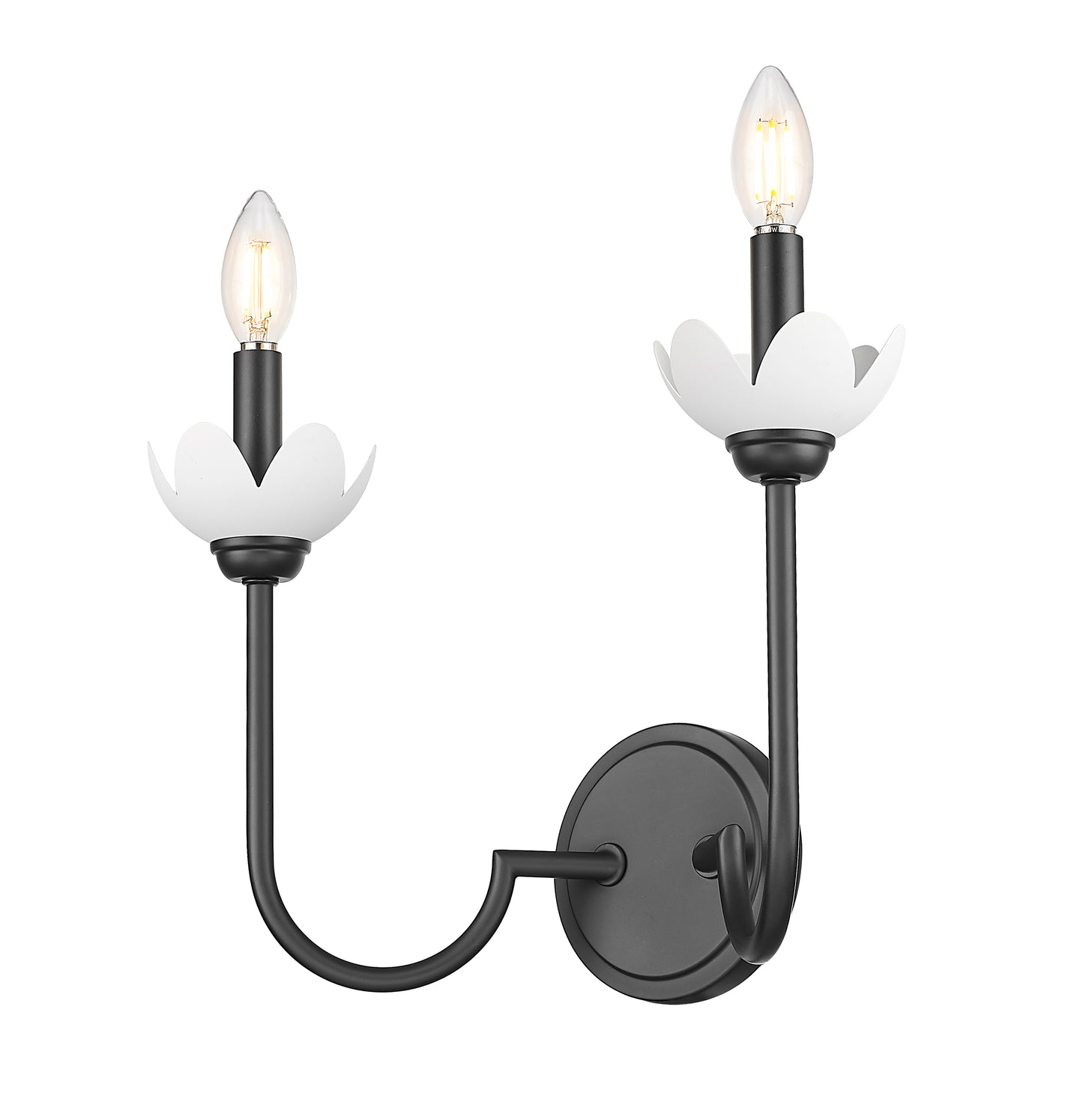 352-2S-MB - Allistair 2 Light Wall 12" Sconce - Matte Black