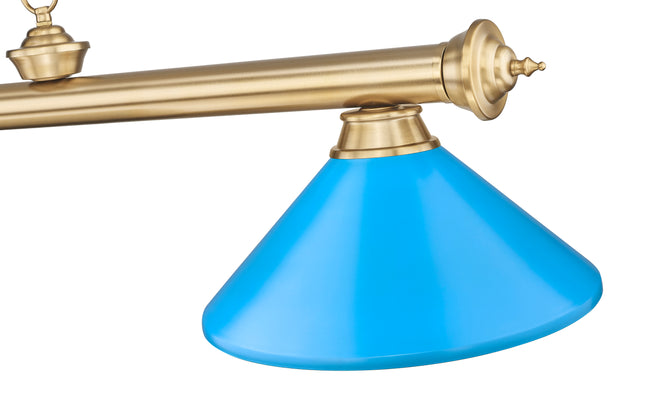 2306-4HBR-MEB - Cordon 4 Light 82" Billiard - Heritage Brass