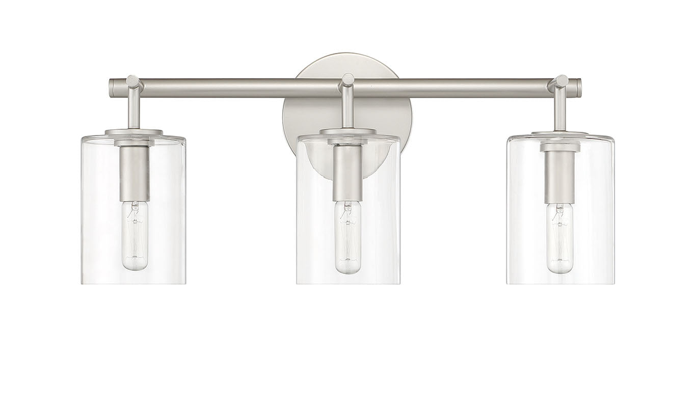 55603-SN - Hailie 3 Light 20" Wide Vanity Light - Satin Nickel