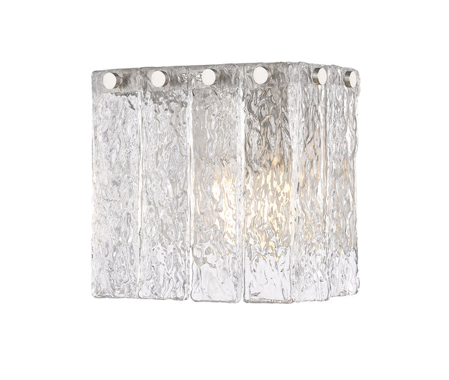 1943-1S-BN - Glacier 1 Light Wall 7" Sconce - Brushed Nickel