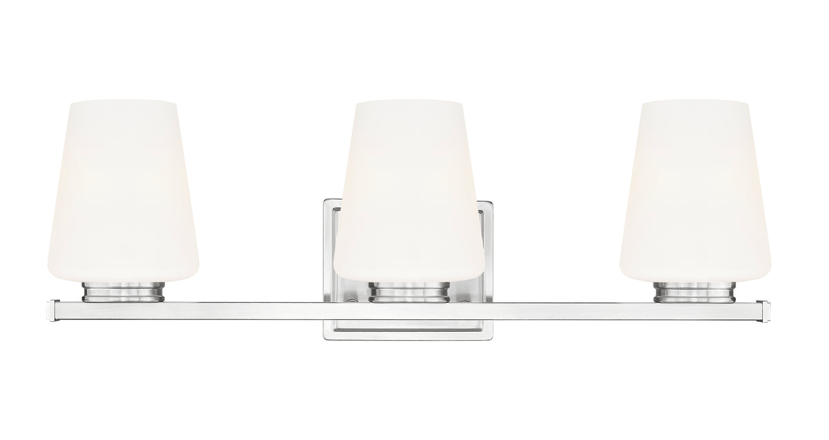 7703-3V-BN - Nextra 3 Light 24" Vanity - Brushed Nickel
