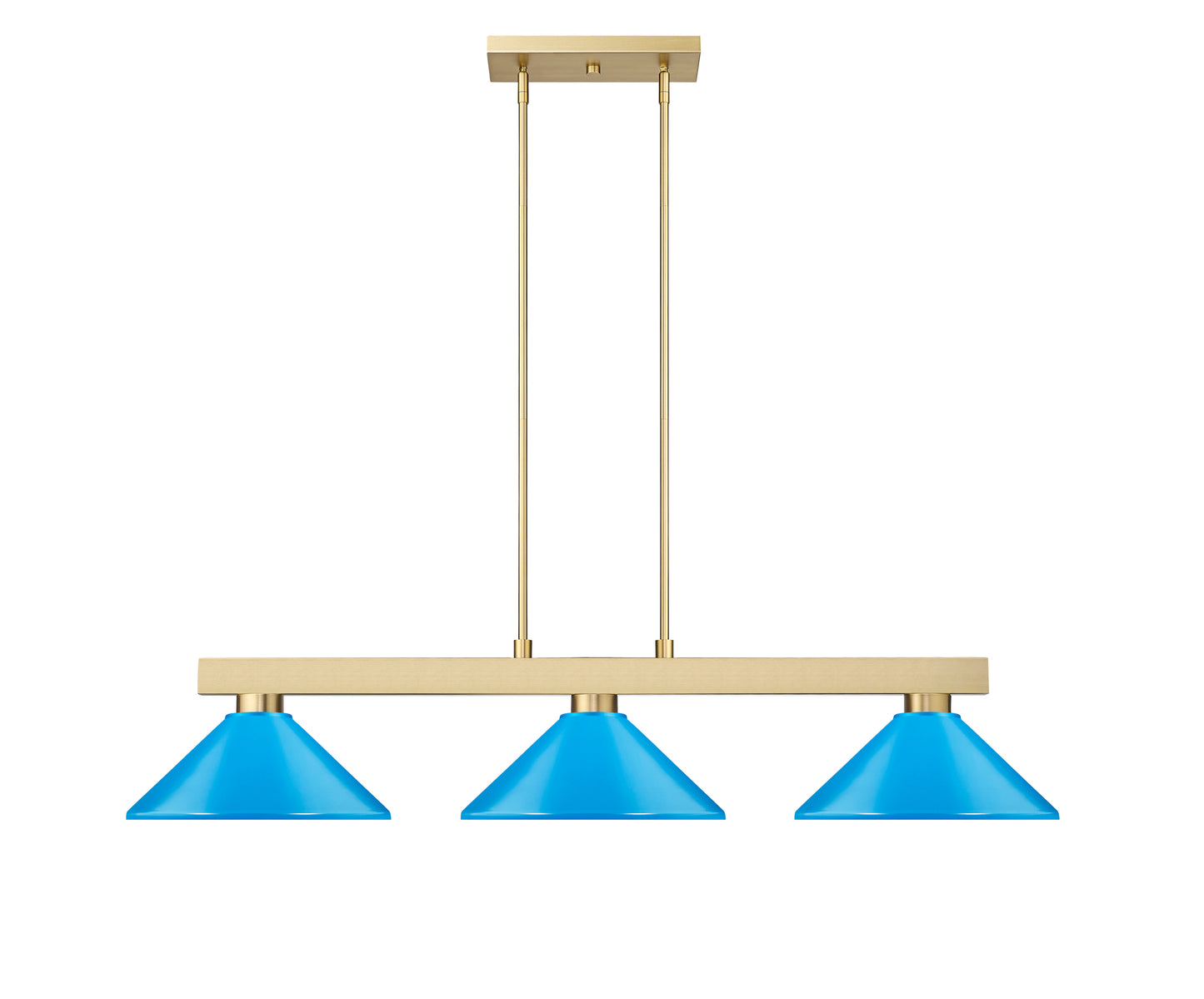 152MGLD-MEB - Cobalt 3 Light 50" Billiard - Modern Gold
