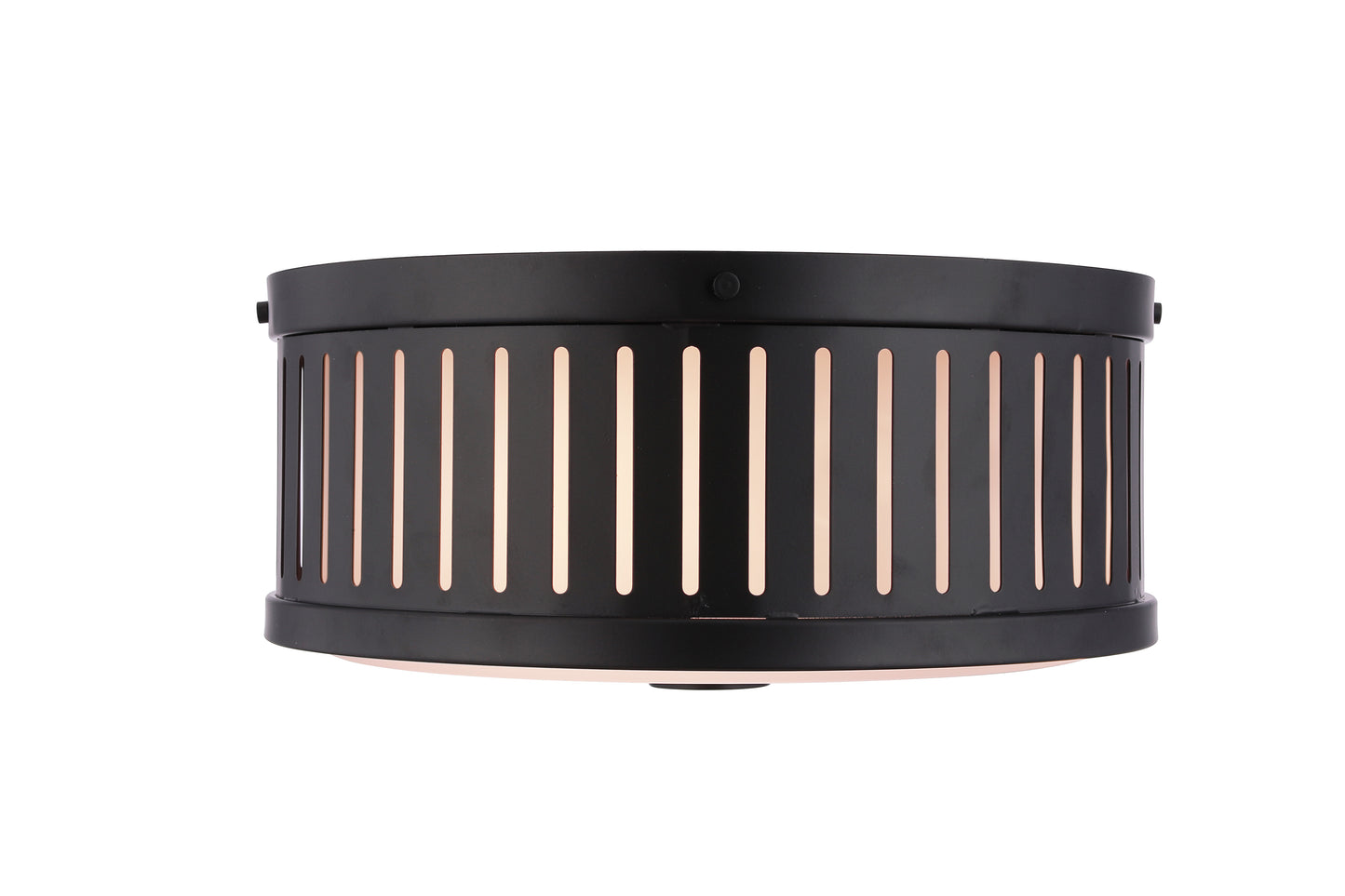X3313-FB - Livingston 3 Light 13" Wide Flush Mount - Flat Black