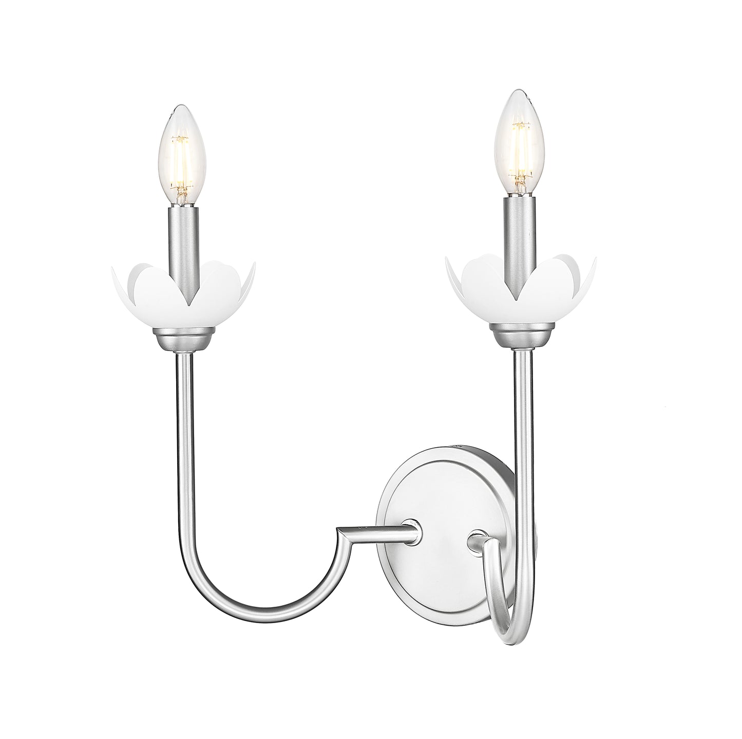352-2S-BN - Allistair 2 Light Wall 12" Sconce - Brushed Nickel