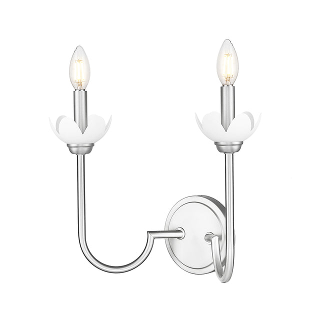 352-2S-BN - Allistair 2 Light Wall 12" Sconce - Brushed Nickel
