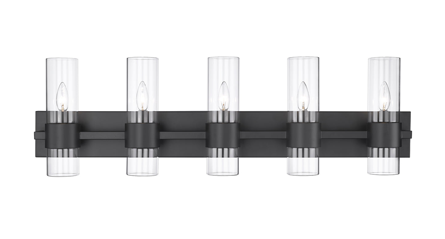 343-5V-MB - Lawson 5 Light 38" Vanity - Matte Black